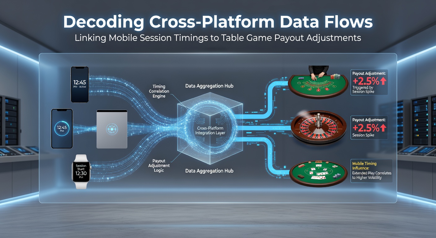 Data flow diagram illustrating mobile session timing integration with table game payout systems