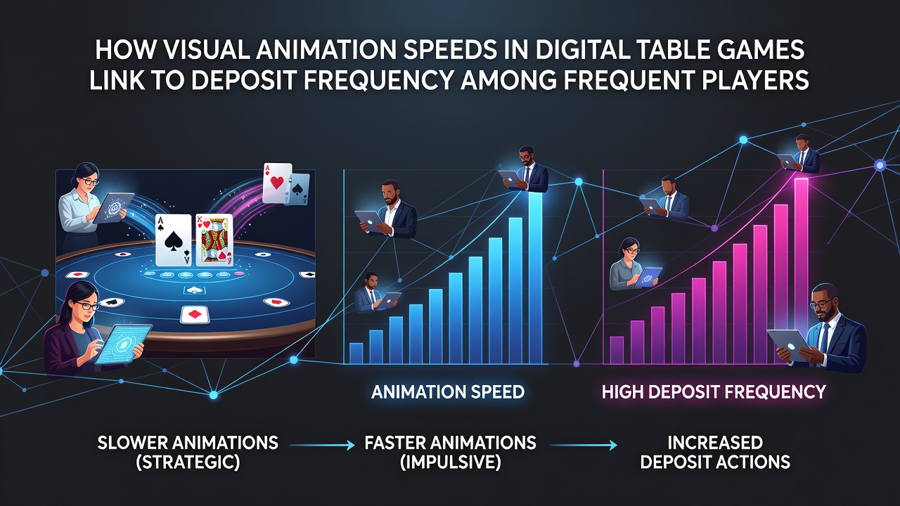 Digital table game interface showing animated card dealing and chip movements on a blackjack screen