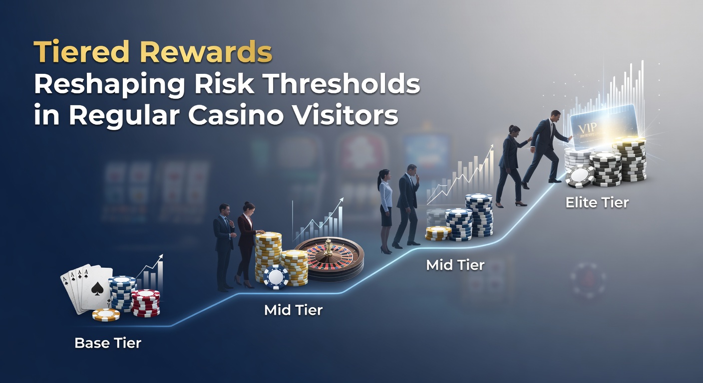 Casino loyalty tiers displayed on a digital screen showing progression from bronze to platinum levels with reward benefits listed